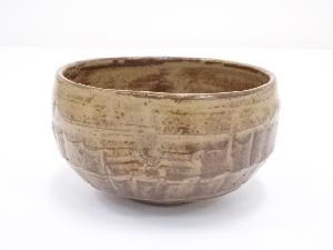 灰釉刷毛目茶碗